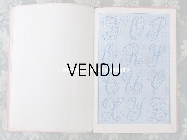 画像11: 19世紀末 アンティーク クロスステッチ & モノグラムの刺繍図案帳 MANUELE DE MARQUES ET BRODERIES N 194 - N.ALEXANDRE&CIE - (11)