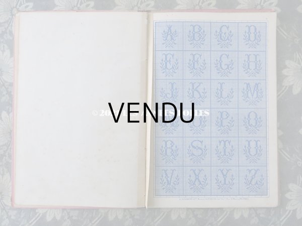 画像9: 19世紀末 アンティーク クロスステッチ & モノグラムの刺繍図案帳 MANUELE DE MARQUES ET BRODERIES N 194 - N.ALEXANDRE&CIE - (9)