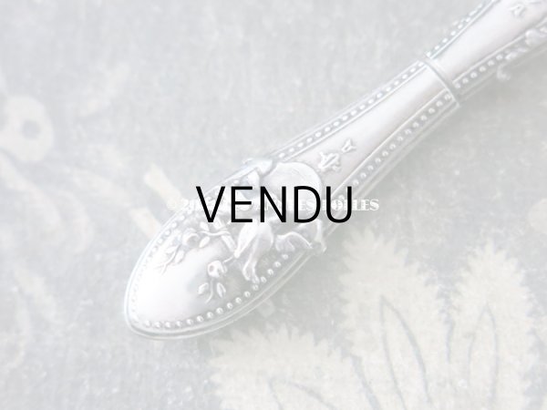 画像5: 1900年代 アンティーク シルバー製 鳥＆薔薇 目打ち & ニードルケース 裁縫道具 (5)