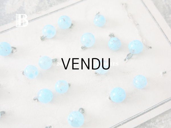 画像6: アンティーク ドール用　極小 6〜7mm ベネチアングラスのボタン  (6)