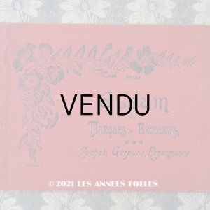 画像: アンティーク クロスステッチ & モノグラム & クロシェ & ギピュールの刺繍とレースの図案帳 ALBUM DE MARQUES & BRODERIES CROCHET GUIPURE RENAISSANCE