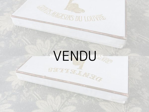 画像5: アンティーク ルーブル百貨店のレース箱 DENTELLES - AU LOUVRE PARIS - (5)
