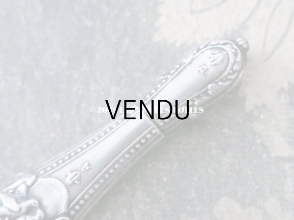 画像4: 1900年代 アンティーク シルバー製 鳥＆薔薇 目打ち & ニードルケース 裁縫道具 (4)