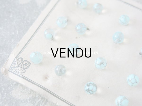 画像5: アンティーク ドール用　極小 6〜7mm ベネチアングラスのボタン  (5)