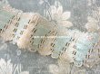 画像2: 未使用 19世紀末 アンティーク  パスマントリー 淡いブルー＆オフホワイト (2)