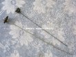 画像2: 19世紀 アンティーク　ビーズ刺繍のハットピン & カットグラスのハットピン  (2)
