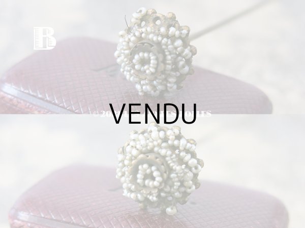 画像6: 19世紀 アンティーク　ビーズ刺繍のハットピン & カットグラスのハットピン  (6)