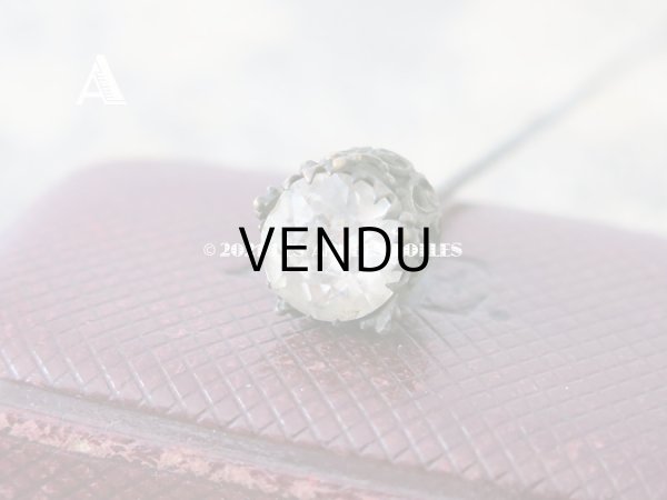 画像4: 19世紀 アンティーク　ビーズ刺繍のハットピン & カットグラスのハットピン  (4)