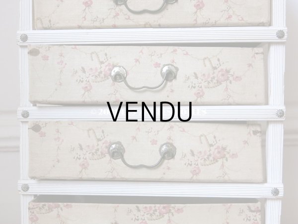 画像7: 【セール対象外】 1900年代 アンティーク カルトナージュチェスト 薔薇の花かご ローズバスケット (7)