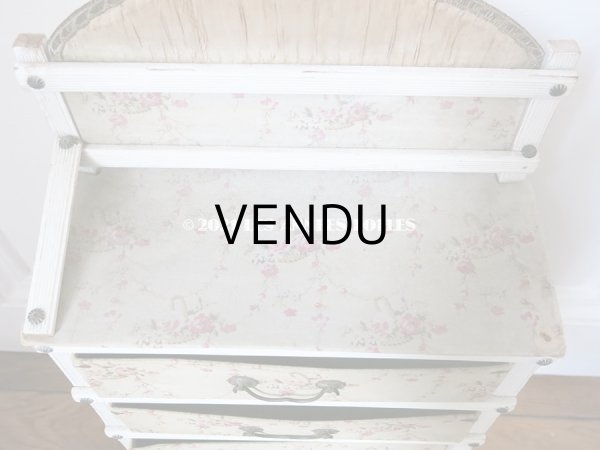 画像5: 【セール対象外】 1900年代 アンティーク カルトナージュチェスト 薔薇の花かご ローズバスケット (5)