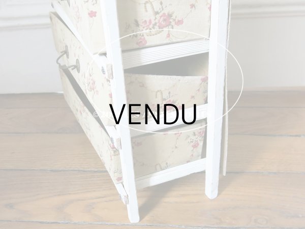 画像13: 【セール対象外】 1900年代 アンティーク カルトナージュチェスト 薔薇の花かご ローズバスケット (13)