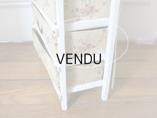 画像14: 【セール対象外】 1900年代 アンティーク カルトナージュチェスト 薔薇の花かご ローズバスケット (14)