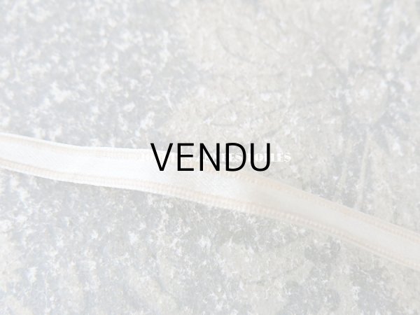 画像6: 1900年代 アンティーク シルク製 極細 5.5mm幅 サテンリボン パウダーブルーグリーン 3m (6)