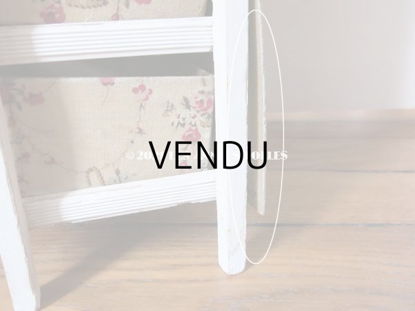 画像9: 【セール対象外】 1900年代 アンティーク カルトナージュチェスト 薔薇の花かご ローズバスケット (9)