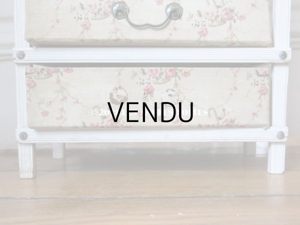 画像8: 【セール対象外】 1900年代 アンティーク カルトナージュチェスト 薔薇の花かご ローズバスケット (8)