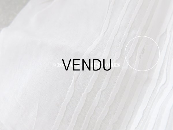 画像20: 未使用 アンティーク 小さな女の子用 パフスリーブ 手縫いのブラウス  (20)