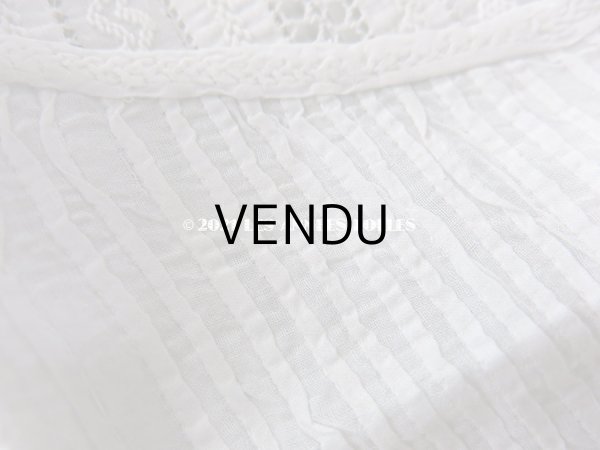 画像9: 未使用 アンティーク 小さな女の子用 パフスリーブ 手縫いのブラウス  (9)