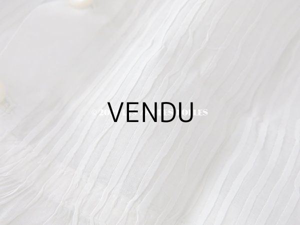 画像18: 未使用 アンティーク 小さな女の子用 パフスリーブ 手縫いのブラウス  (18)