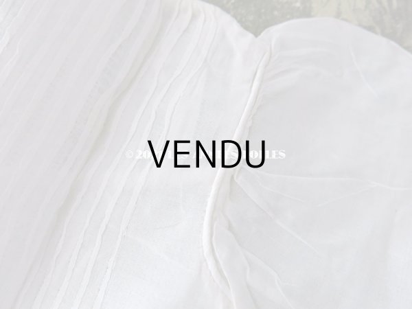 画像19: 未使用 アンティーク 小さな女の子用 パフスリーブ 手縫いのブラウス  (19)