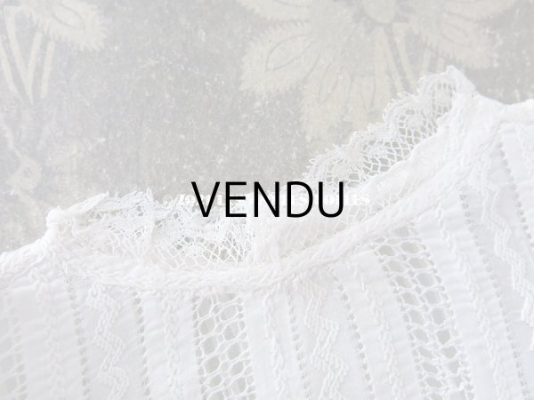 画像7: 未使用 アンティーク 小さな女の子用 パフスリーブ 手縫いのブラウス  (7)