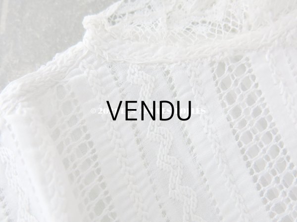 画像8: 未使用 アンティーク 小さな女の子用 パフスリーブ 手縫いのブラウス  (8)