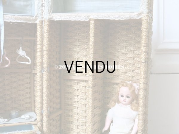 画像9: アンティーク  ドール付き プレゼンテーション パニエ (9)