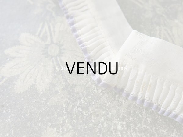 画像6: アンティーク プリーツリボン 薄紫色の縁取り 30.5cm (6)