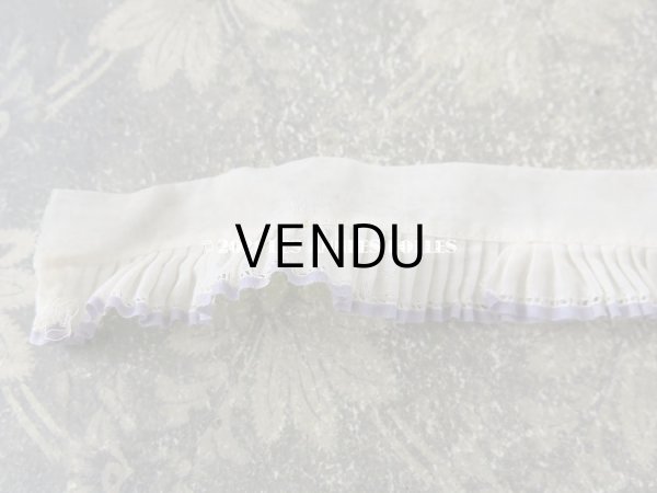 画像3: アンティーク プリーツリボン 薄紫色の縁取り 30.5cm (3)