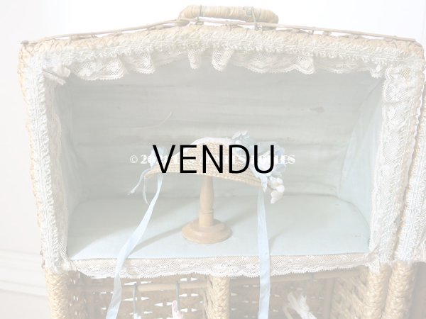 画像12: アンティーク  ドール付き プレゼンテーション パニエ (12)