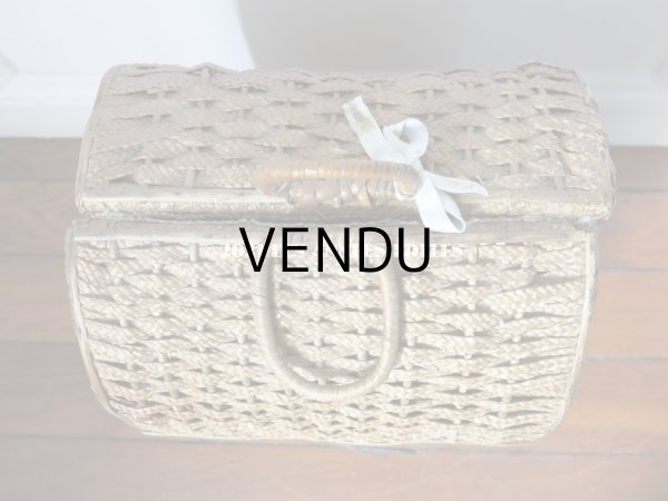 画像6: アンティーク  ドール付き プレゼンテーション パニエ (6)