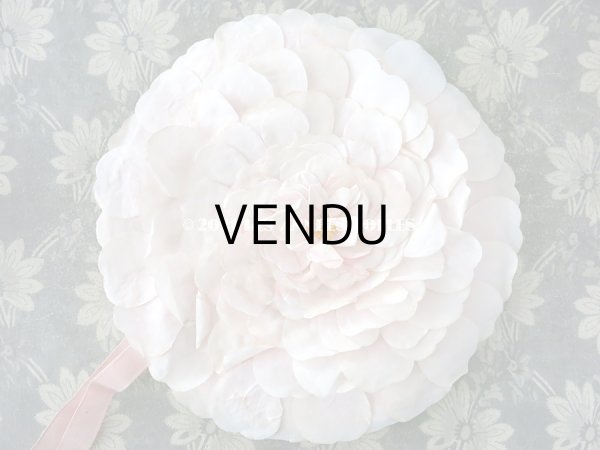 画像4: アンティーク パウダーピンクの薔薇のハンキーケース　ポシェット  (4)