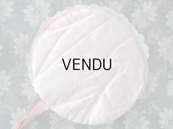 画像10: アンティーク パウダーピンクの薔薇のハンキーケース　ポシェット  (10)