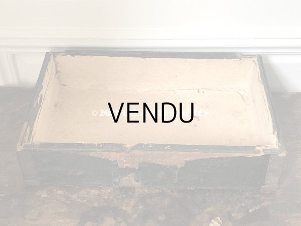 画像9: 19世紀末 アンティーク 帽子店の木箱のセット 黒 4段 (9)