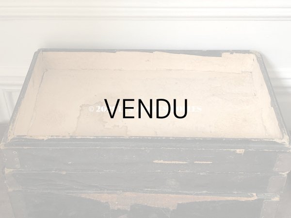 画像7: 19世紀末 アンティーク 帽子店の木箱のセット 黒 4段 (7)