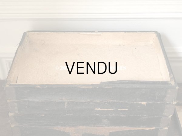 画像6: 19世紀末 アンティーク 帽子店の木箱のセット 黒 4段 (6)