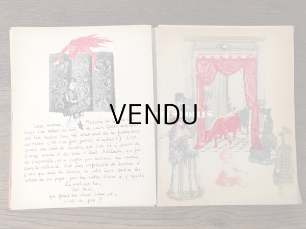 画像11: 1954年 限定本 シリアルナンバー付き アンティーク 子供用遊べる絵本 LA FAMILLE QUATRE CENTS COUPS - CRAUDE ROY - (11)