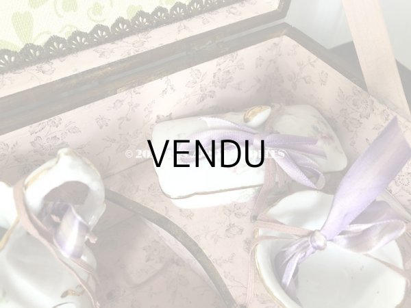 画像9: 1900年代 アンティーク 子供用玩具 薔薇のトワレットセット菫のブーケ付き (9)