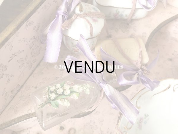 画像8: 1900年代 アンティーク 子供用玩具 薔薇のトワレットセット菫のブーケ付き (8)