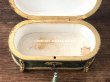 画像7: 19世紀 アンティーク ナポレオン3世時代 チョコレートボックス 薔薇のブーケ　お菓子箱 グリーンのベルベット (7)