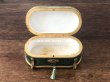 画像5: 19世紀 アンティーク ナポレオン3世時代 チョコレートボックス 薔薇のブーケ　お菓子箱 グリーンのベルベット (5)