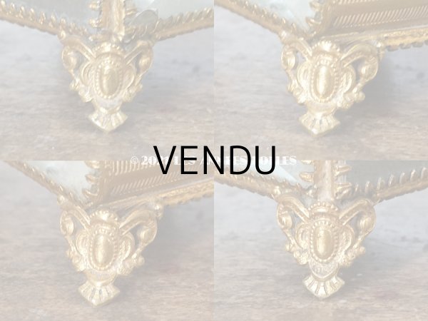 画像7: アンティーク 懐中時計 & ジュエリーボックス パウダーブルーのシルク製クッション (7)