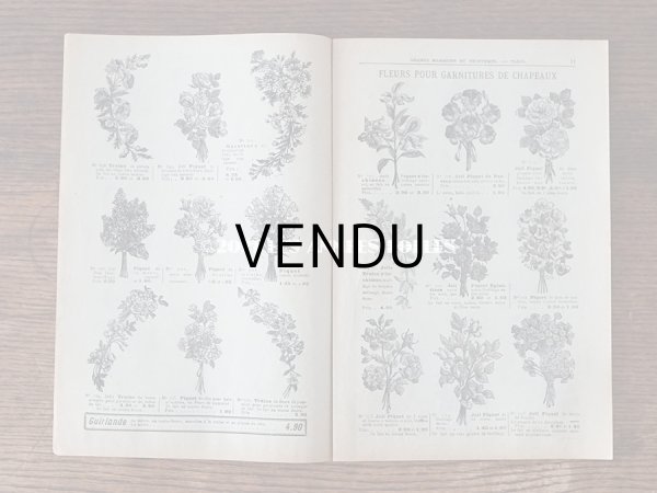 画像6: アンティーク プランタン百貨店のカタログ　布花＆フェザー＆帽子 CATALOGUE SPECIAL DE FLEURS, PLUMES & CHAPEAUX - GRANDS MAGASOINS DU PRINTEMPS -  (6)