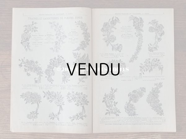 画像5: アンティーク プランタン百貨店のカタログ　布花＆フェザー＆帽子 CATALOGUE SPECIAL DE FLEURS, PLUMES & CHAPEAUX - GRANDS MAGASOINS DU PRINTEMPS -  (5)