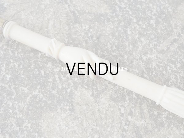 画像3: アンティーク ペン軸 手のモチーフ ボーン製 (3)