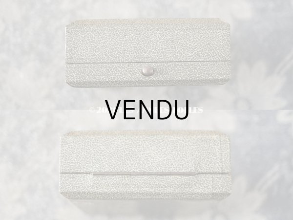 画像7: アンティーク 金彩入り ジュエリーボックス  オリーブグリーン イニシャル入り (7)