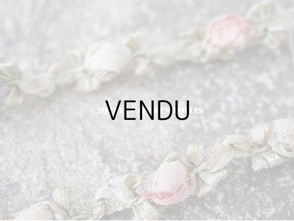 画像4: アンティーク 5色の薔薇のロココトリム  ロココリボン 60cm (4)