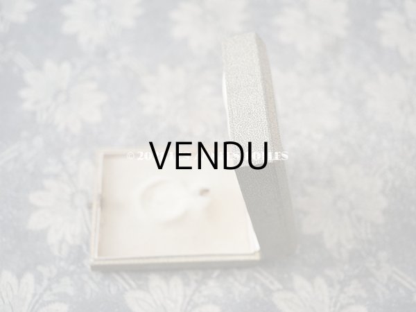 画像5: アンティーク 金彩入り ジュエリーボックス  オリーブグリーン イニシャル入り (5)