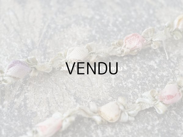画像5: アンティーク 5色の薔薇のロココトリム  ロココリボン 60cm (5)