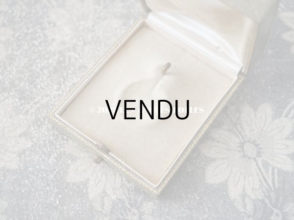 画像6: アンティーク 金彩入り ジュエリーボックス  オリーブグリーン イニシャル入り (6)