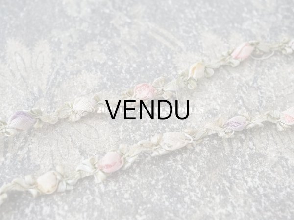 画像3: アンティーク 5色の薔薇のロココトリム  ロココリボン 60cm (3)